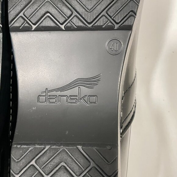 DANSKO Classic Professional "Cabrio" Leather Clog Black Women Size 9.5/10 (40) - Picture 7 of 13